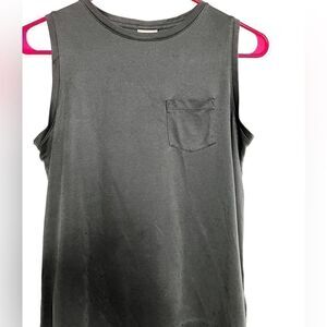 a new day pocketed high neck sleeveless athletic top Grey size XS